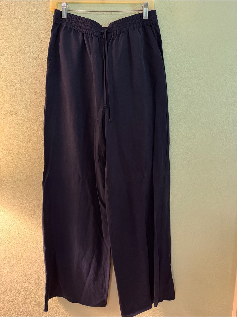Kobi Halperin Men's Wide-Leg Drawstring Pants — Black